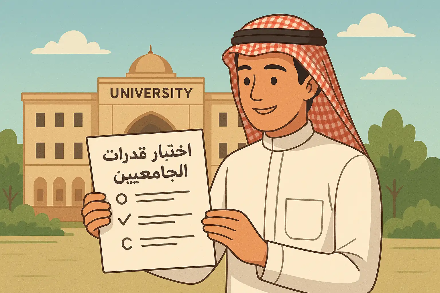 اختبار القدرات للجامعيين — دليل شامل للاستعداد والتسجيل والرسوم